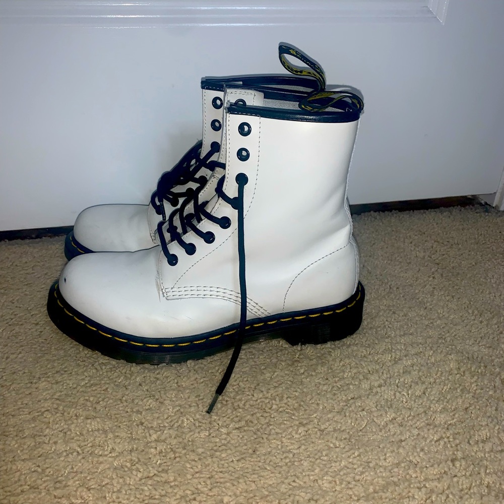 White Doc Martens// size 8